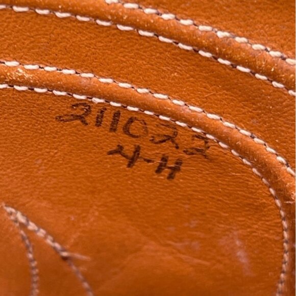 Vtg Y2K RJ Foley Men Cowboy Boots Size 10D Brown Leather Western Rodeo Farmcore - Picture 11 of 14